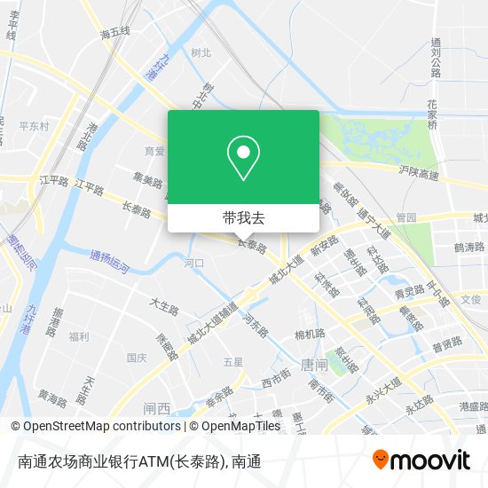 南通农场商业银行ATM(长泰路)地图