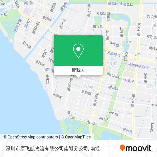 深圳市原飞航物流有限公司南通分公司地图