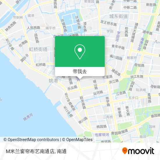 M米兰窗帘布艺南通店地图