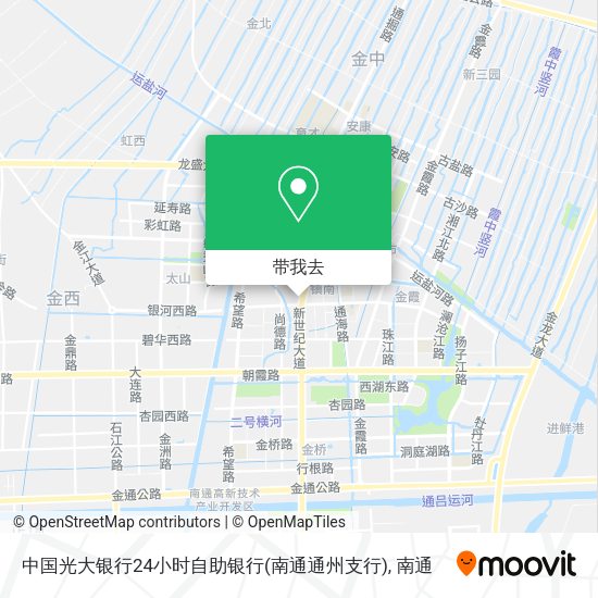 中国光大银行24小时自助银行(南通通州支行)地图