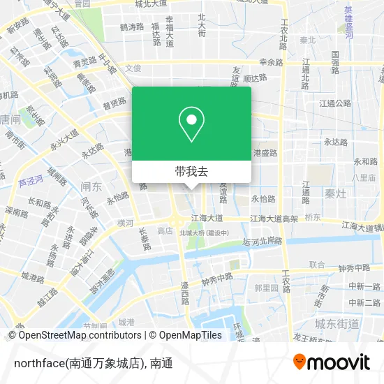 northface(南通万象城店)地图