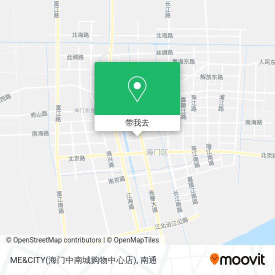 ME&CITY(海门中南城购物中心店)地图