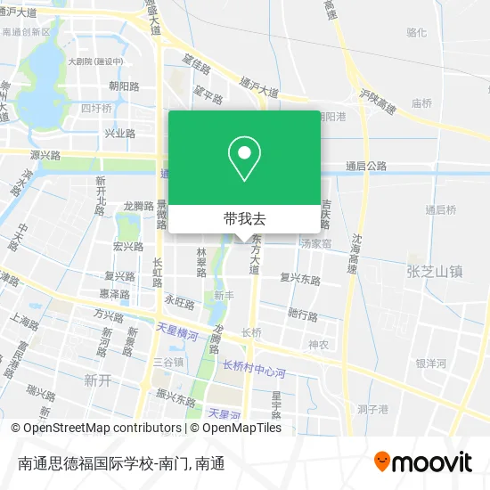 南通思德福国际学校-南门地图