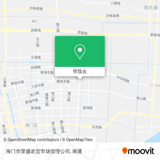 海门市荣盛农贸市场管理公司地图