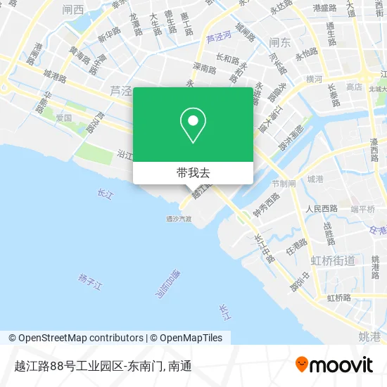 越江路88号工业园区-东南门地图