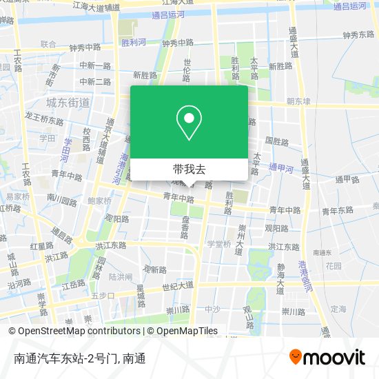 南通汽车东站-2号门地图