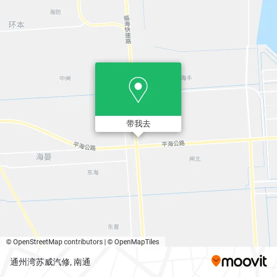 通州湾苏威汽修地图