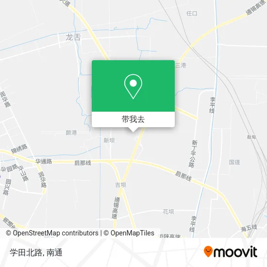 学田北路地图