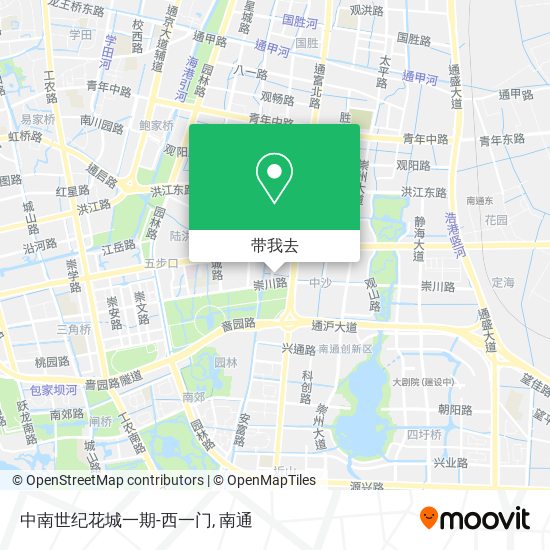 中南世纪花城一期-西一门地图