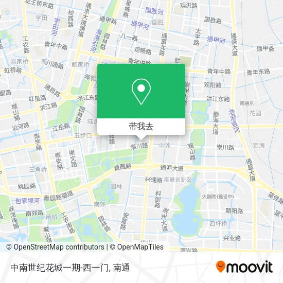 中南世纪花城一期-西一门地图