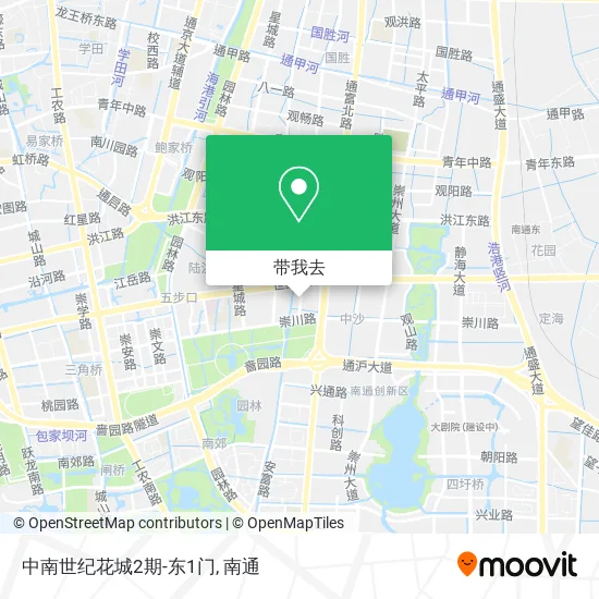 中南世纪花城2期-东1门地图