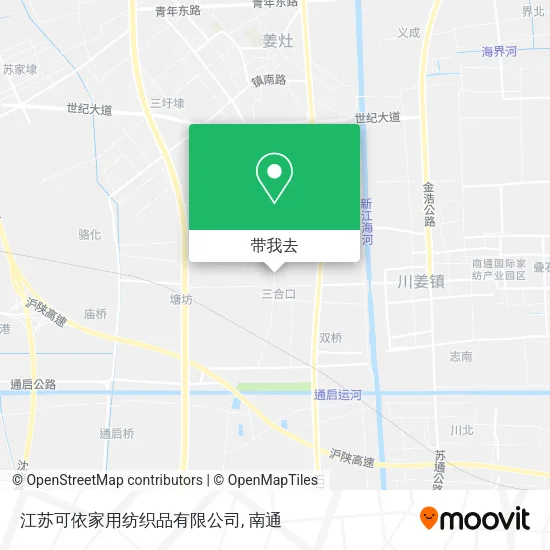 江苏可依家用纺织品有限公司地图