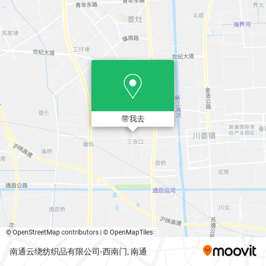 南通云绕纺织品有限公司-西南门地图