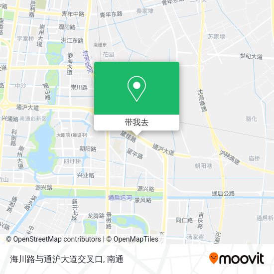 海川路与通沪大道交叉口地图