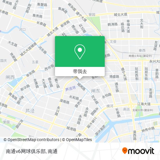南通v6网球俱乐部地图