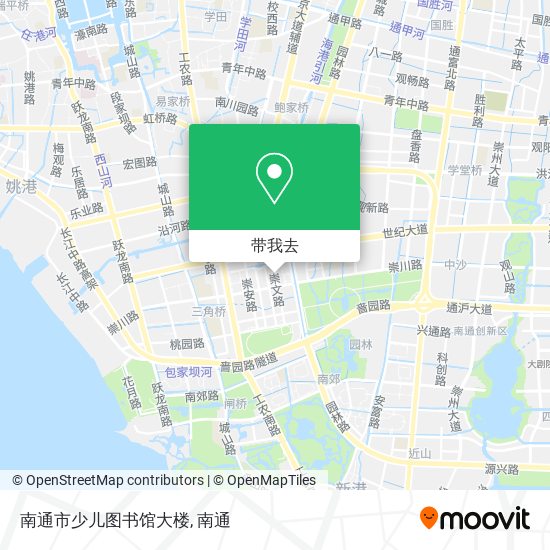 南通市少儿图书馆大楼地图