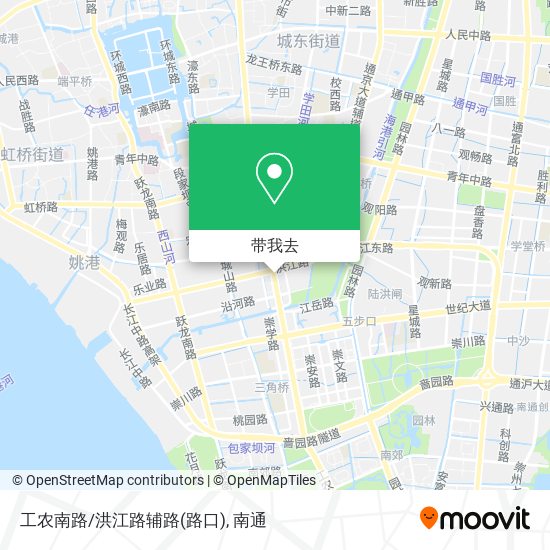 工农南路/洪江路辅路(路口)地图