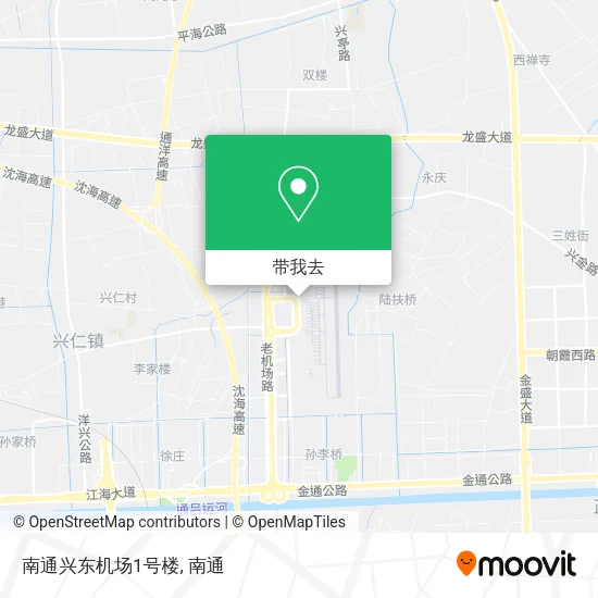 南通兴东机场1号楼地图