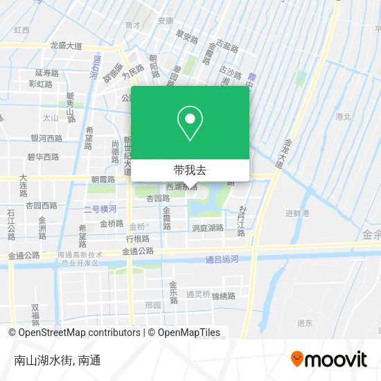 南山湖水街地图