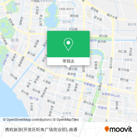 携程旅游(开发区旺角广场营业部)地图