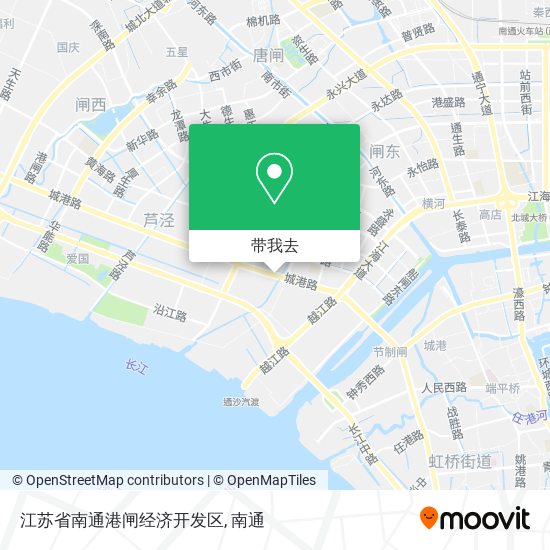 江苏省南通港闸经济开发区地图