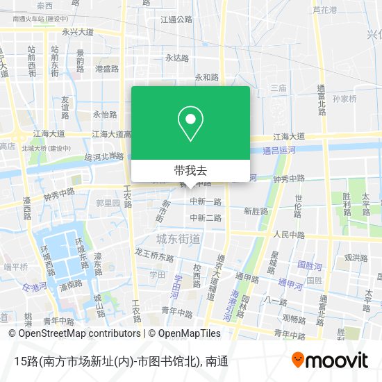15路(南方市场新址(内)-市图书馆北)地图