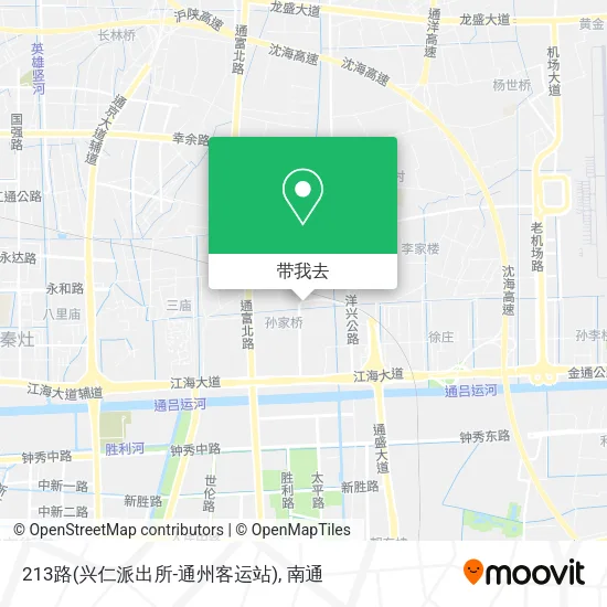 213路(兴仁派出所-通州客运站)地图