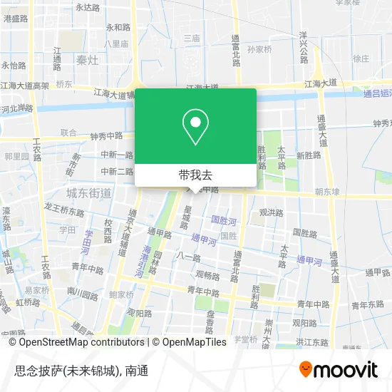 思念披萨(未来锦城)地图