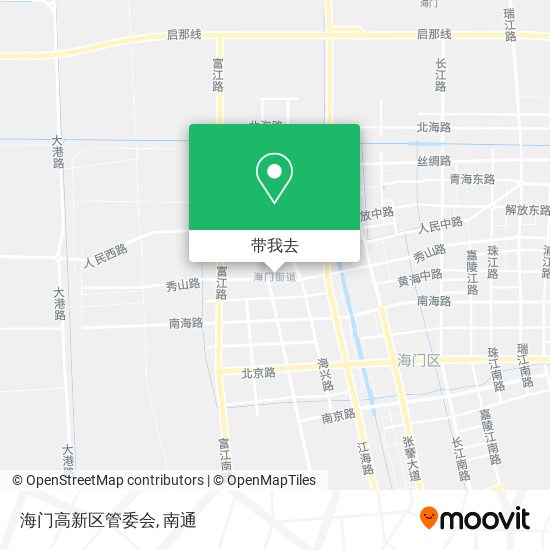 海门高新区管委会地图