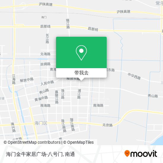 海门金牛家居广场-八号门地图