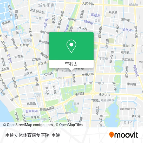 南通安体体育康复医院地图