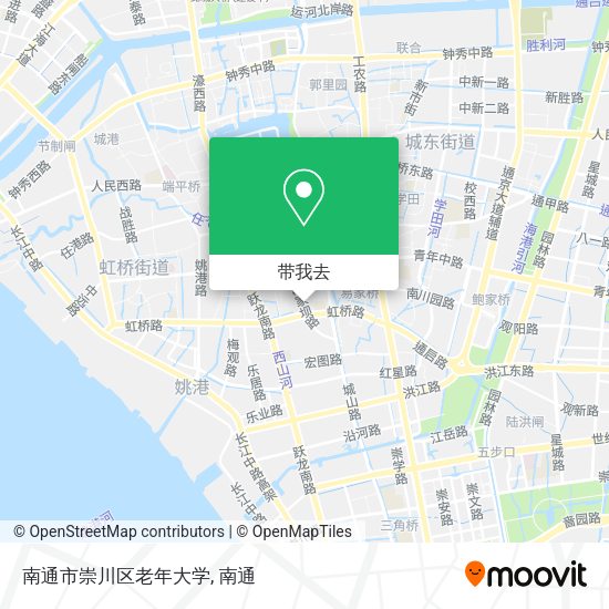 南通市崇川区老年大学地图