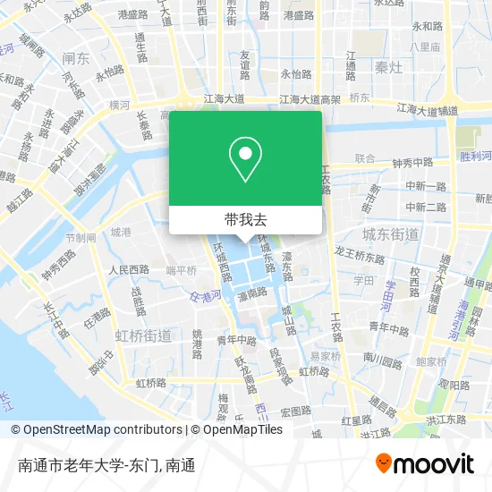 南通市老年大学-东门地图
