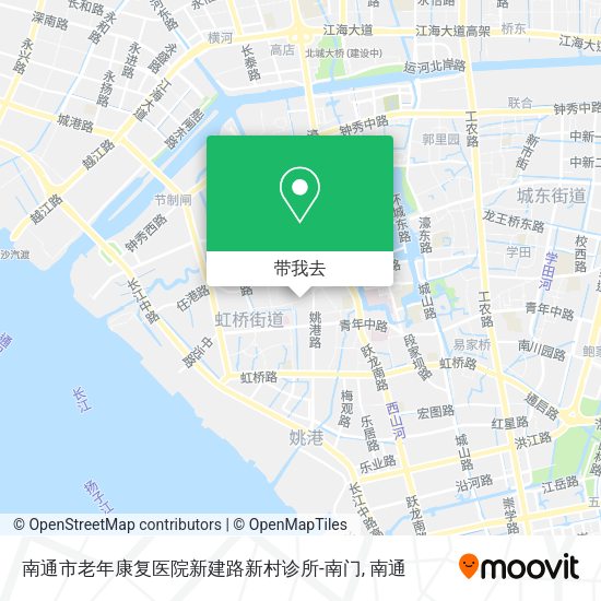 南通市老年康复医院新建路新村诊所-南门地图