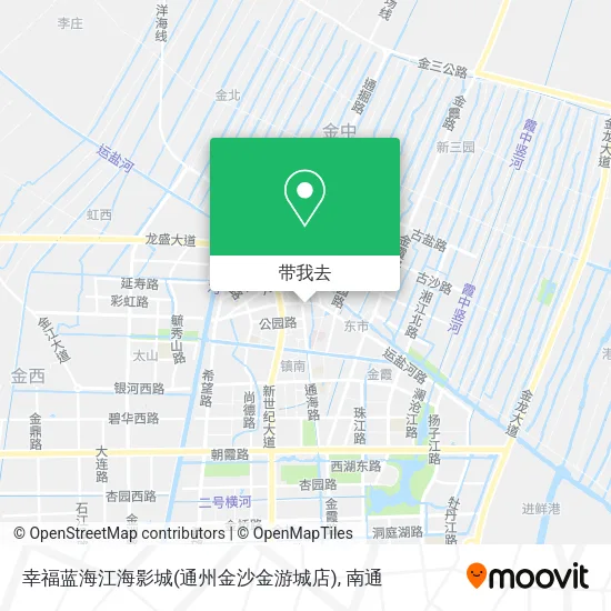 幸福蓝海江海影城(通州金沙金游城店)地图