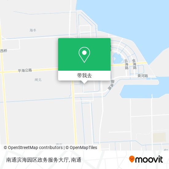 南通滨海园区政务服务大厅地图