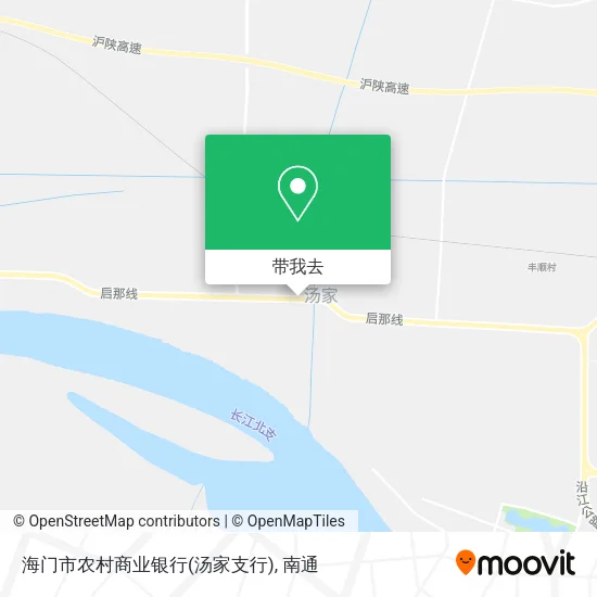 海门市农村商业银行(汤家支行)地图