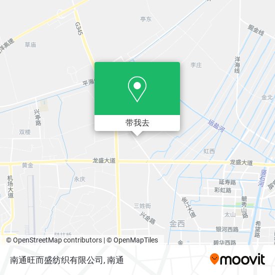 南通旺而盛纺织有限公司地图