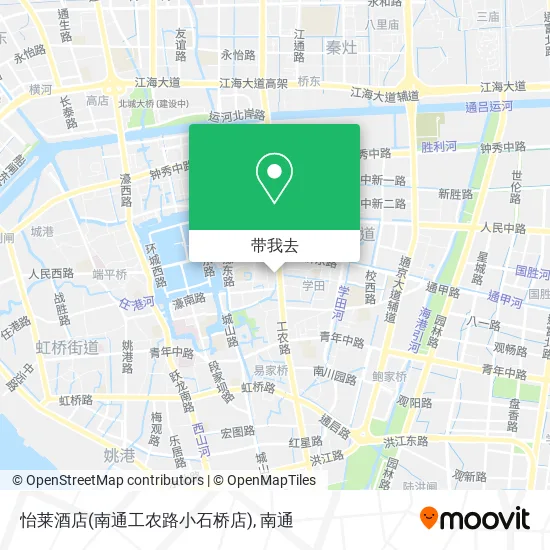 怡莱酒店(南通工农路小石桥店)地图