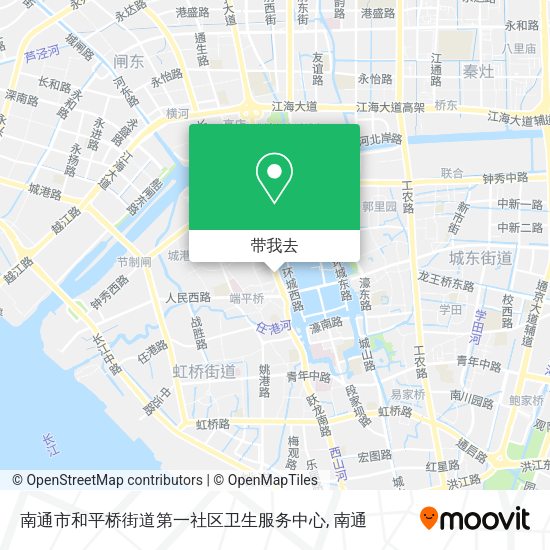 南通市和平桥街道第一社区卫生服务中心地图