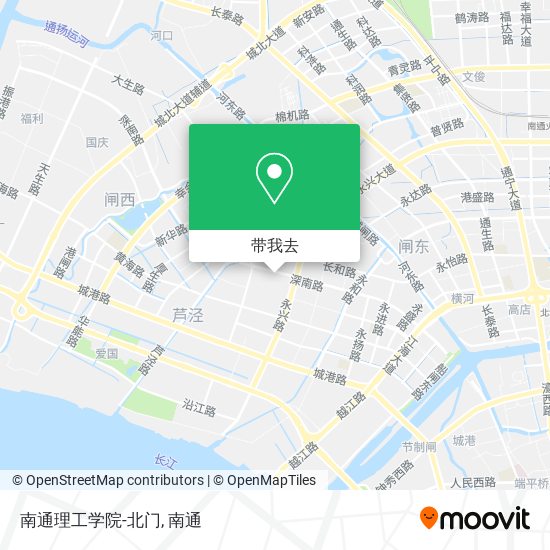 南通理工学院-北门地图