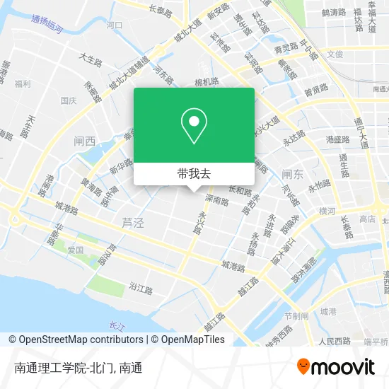 南通理工学院-北门地图