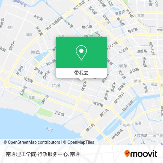 南通理工学院-行政服务中心地图