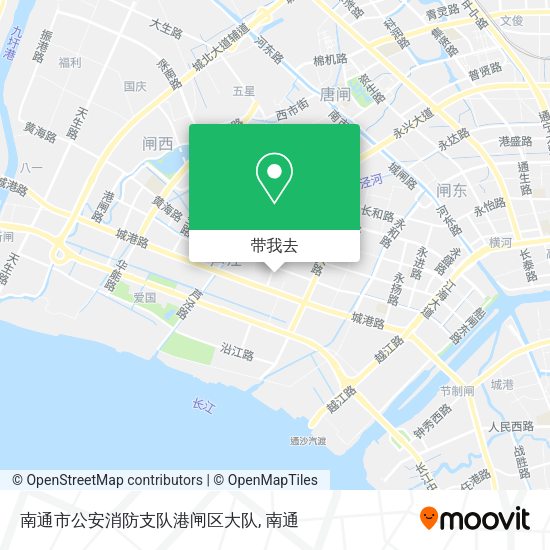 南通市公安消防支队港闸区大队地图