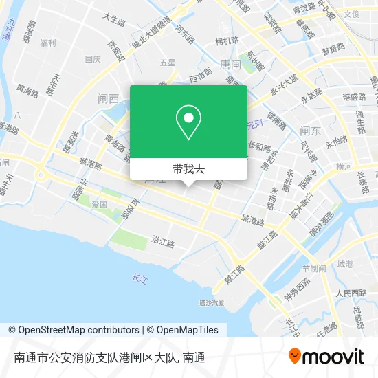 南通市公安消防支队港闸区大队地图