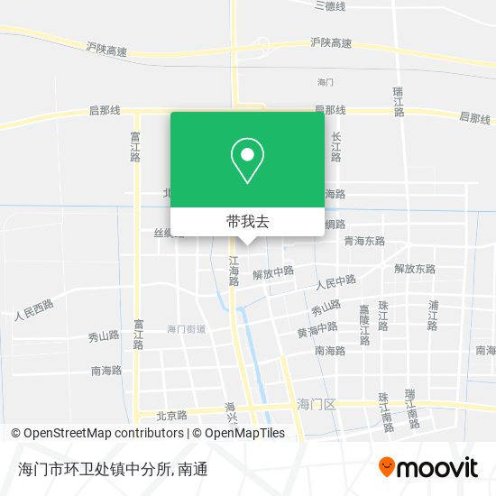 海门市环卫处镇中分所地图