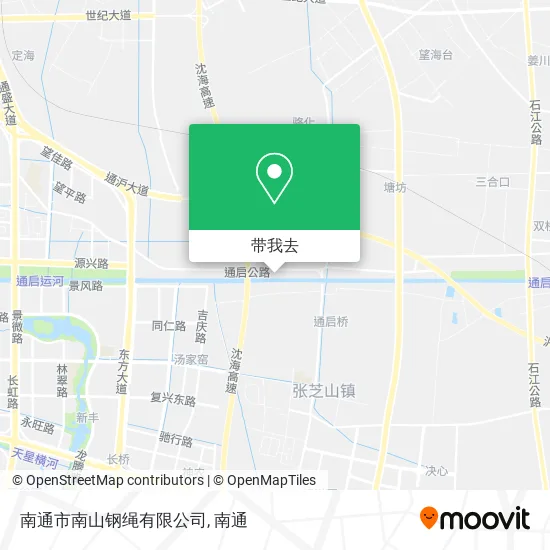 南通市南山钢绳有限公司地图