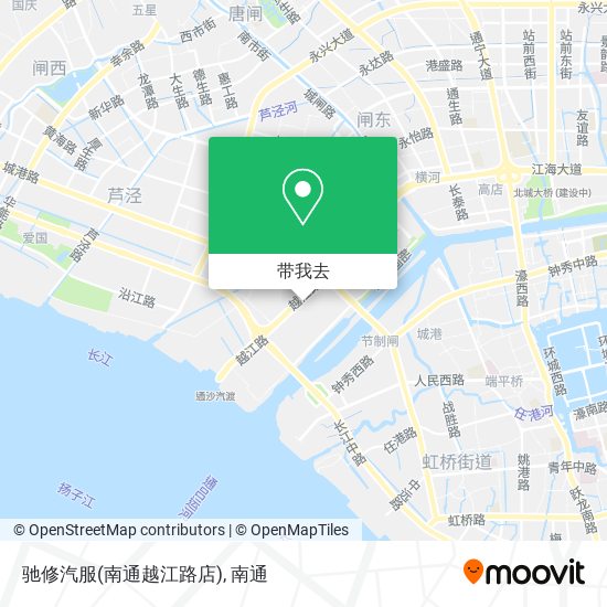 驰修汽服(南通越江路店)地图