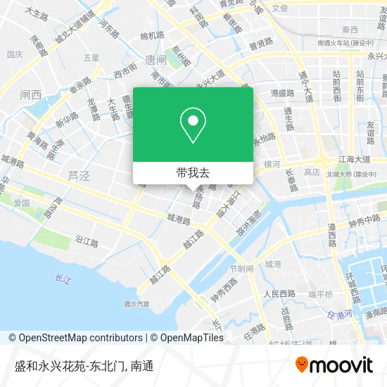 盛和永兴花苑-东北门地图