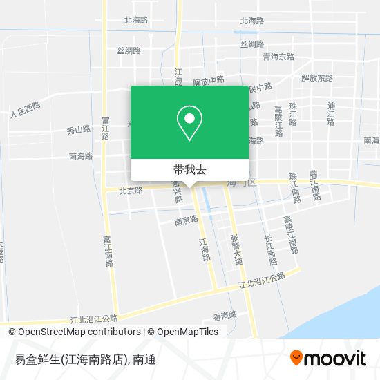 易盒鲜生(江海南路店)地图